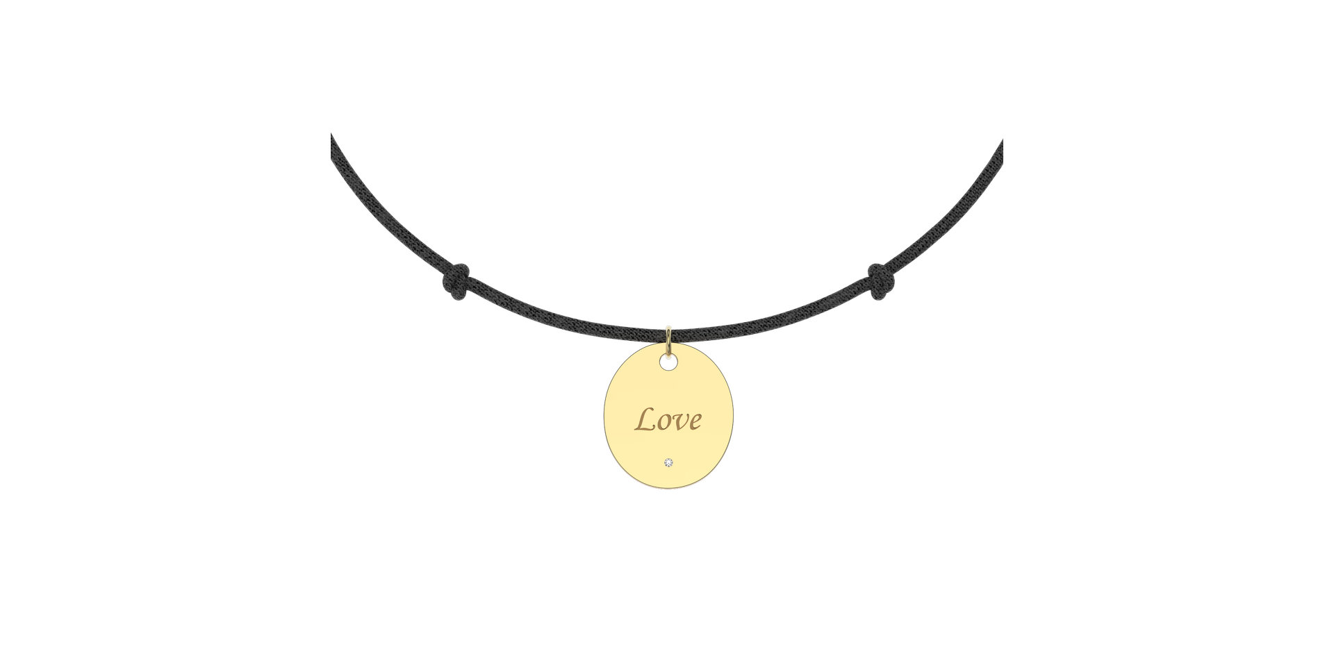 Diamantový náramok so šnúrkou Secret Love