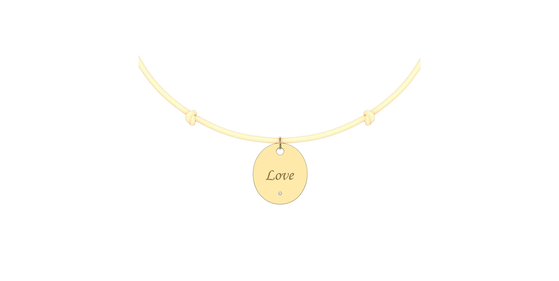 Diamantový náramok so šnúrkou Secret Love