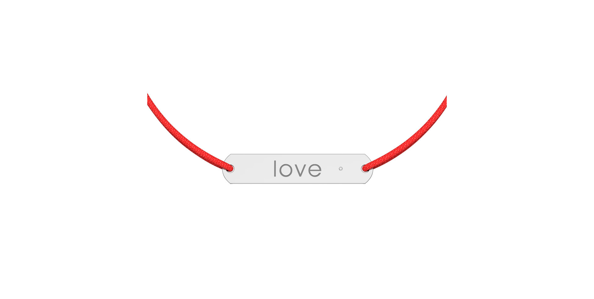 Diamantový náramok so šnúrkou Amour Love