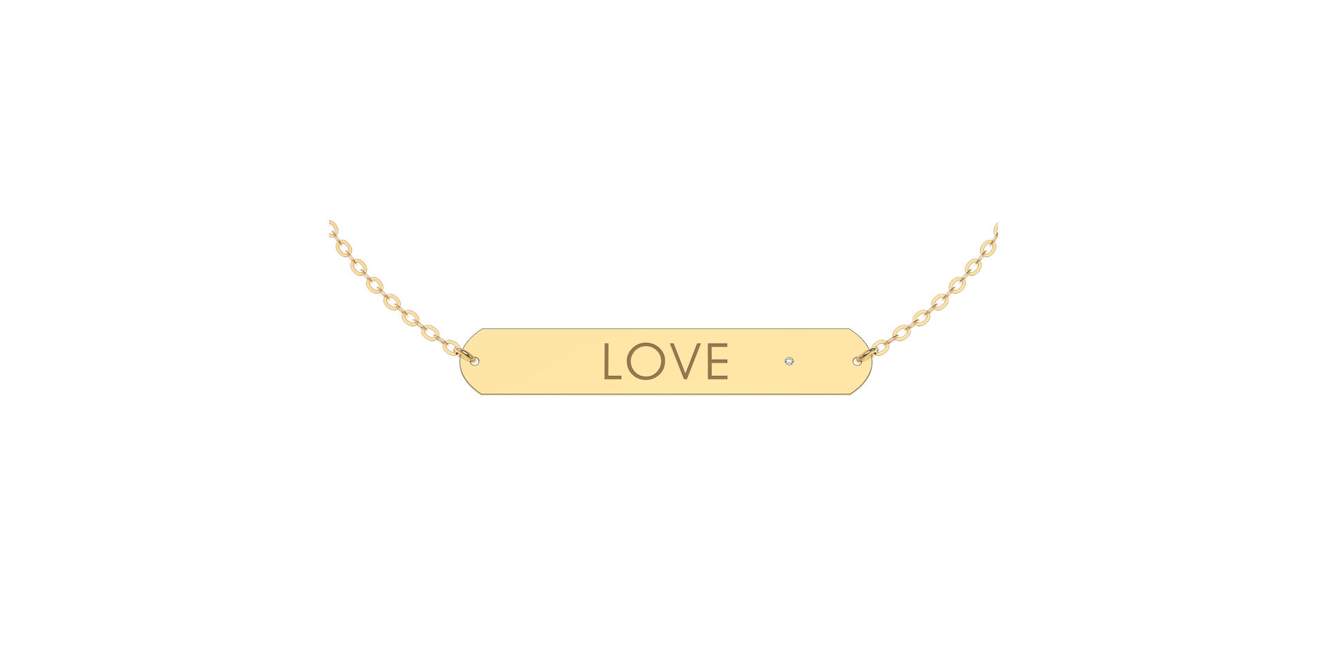 Náramok s diamantom Love Military