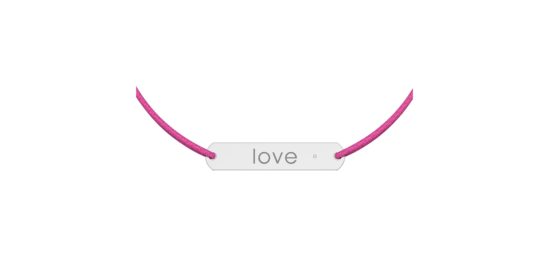 Diamantový náramok so šnúrkou Amour Love