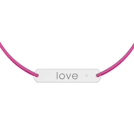 Diamantový náramok so šnúrkou Amour Love