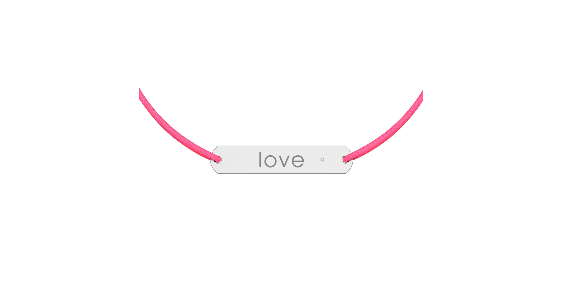 Diamantový náramok so šnúrkou Amour Love