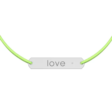 Diamantový náramok so šnúrkou Amour Love