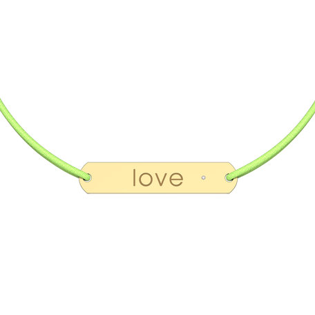 Diamantový náramok so šnúrkou Amour Love