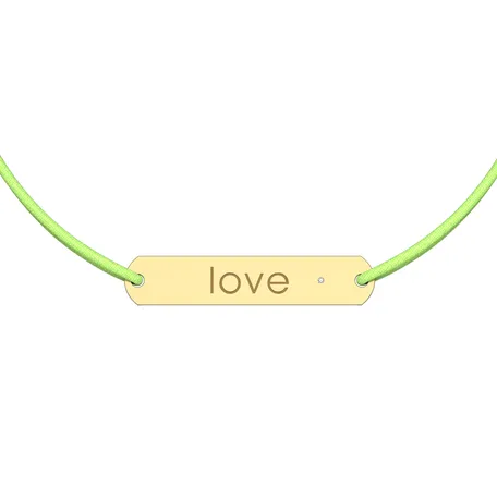Diamantový náramok so šnúrkou Amour Love
