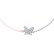 Diamantový náramok so šnúrkou Diamond Butterfly2