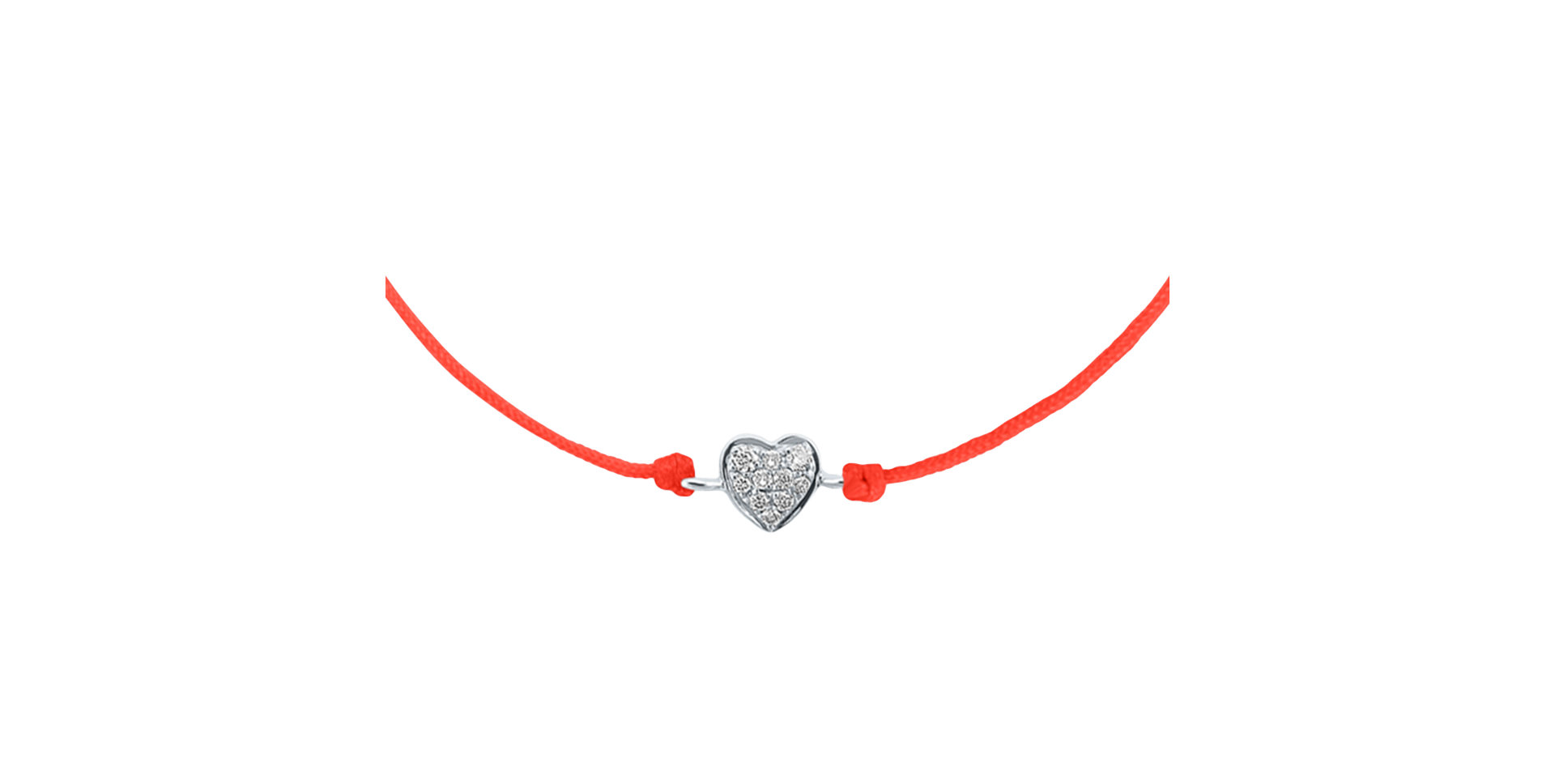 Diamantový náramok so šnúrkou My Heart