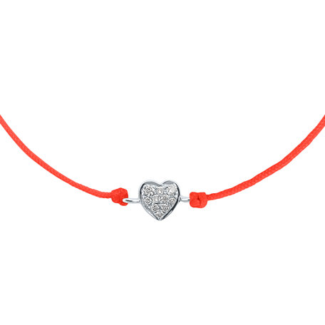 Diamantový náramok so šnúrkou My Heart