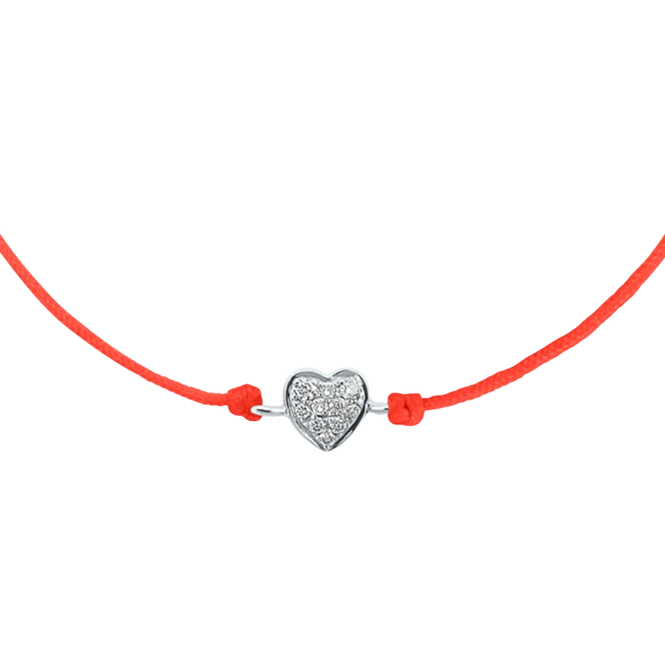 Diamantový náramok so šnúrkou My Heart