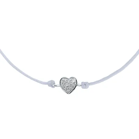 Diamantový náramok so šnúrkou My Heart