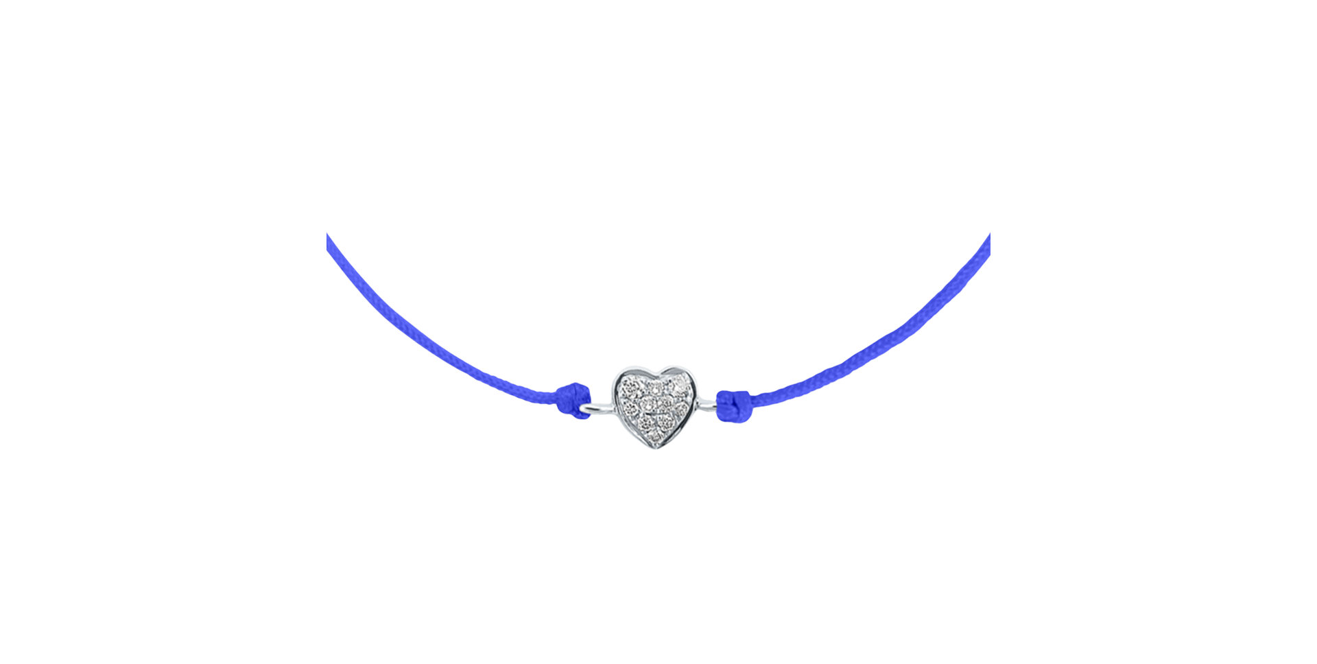 Diamantový náramok so šnúrkou My Heart