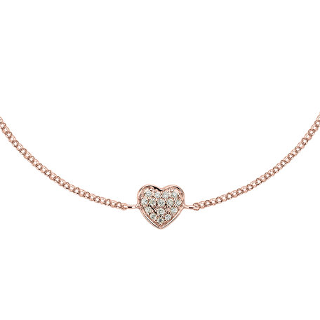 Náramok s diamantmi Little Heart