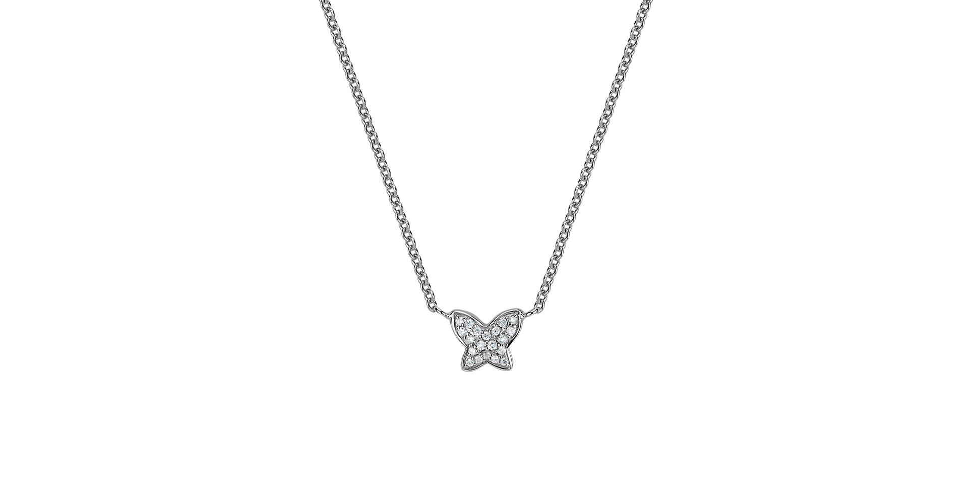 Náhrdelník s diamantmi Magic Butterfly