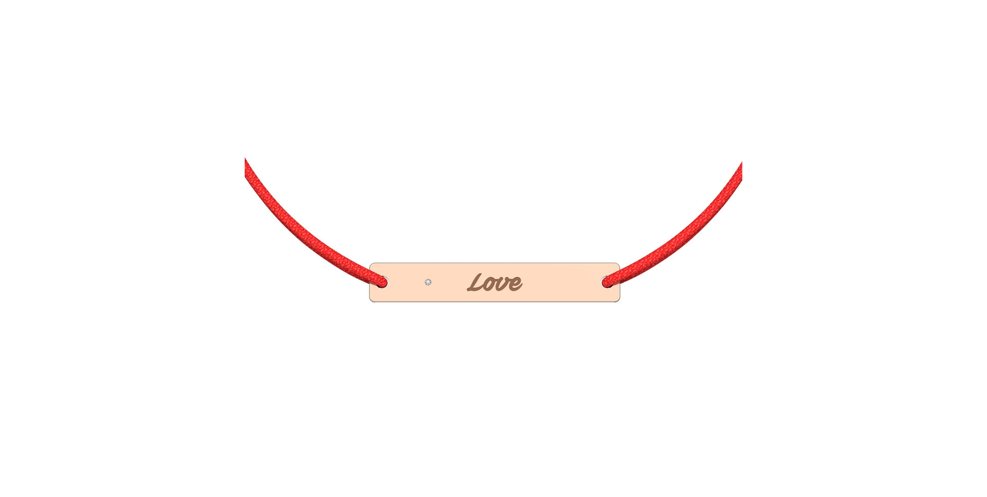 Diamantový náramok so šnúrkou Stamp Diamond