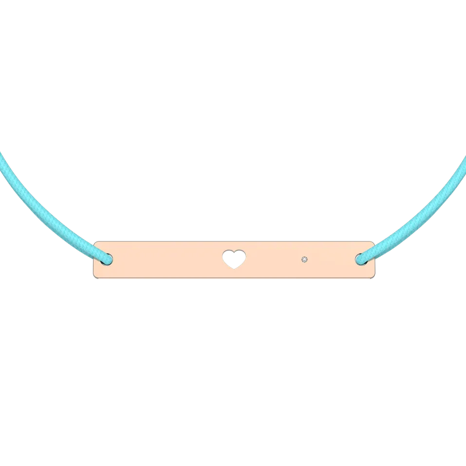 Diamantový náramok so šnúrkou Love U