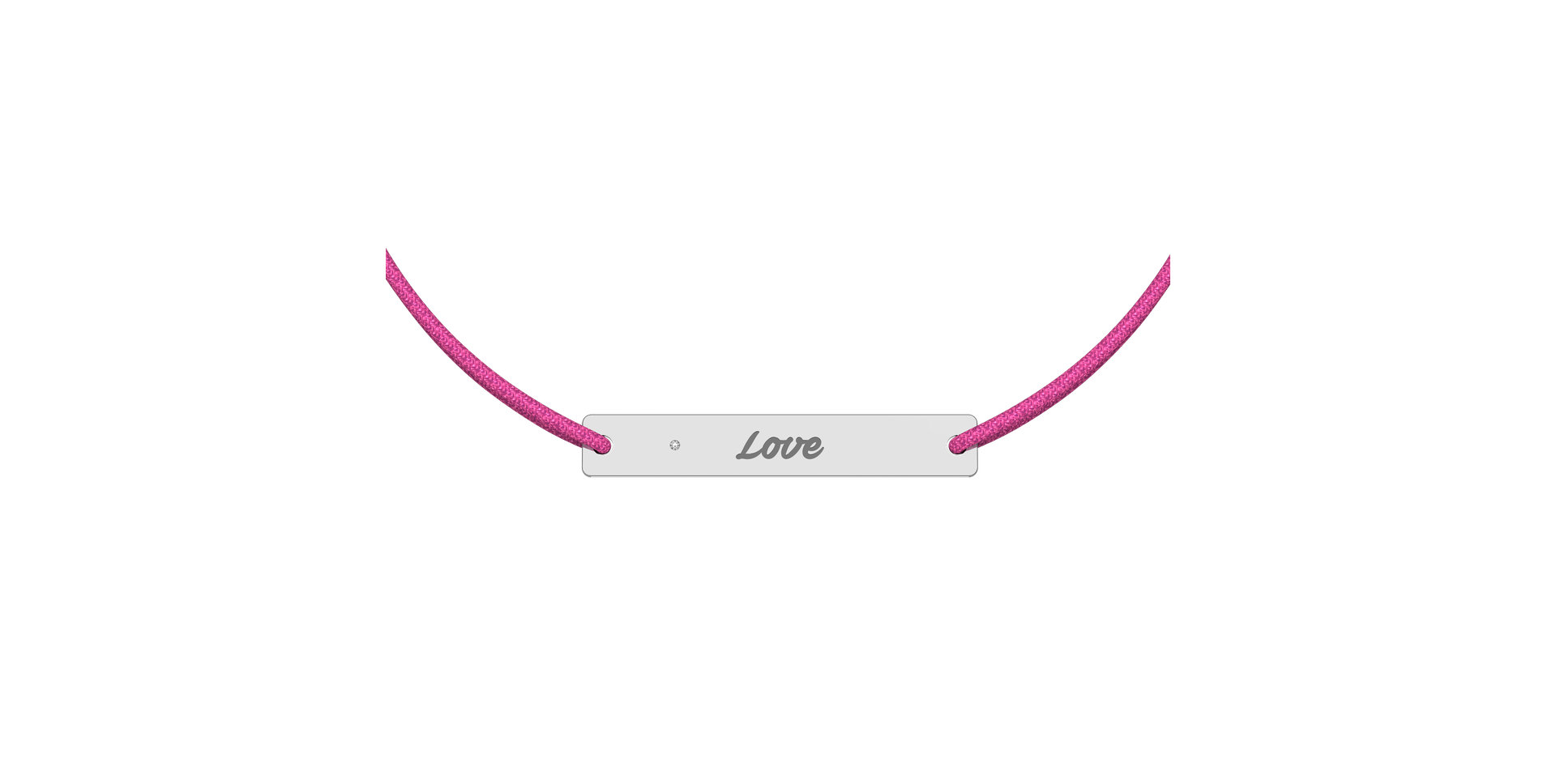 Diamantový náramok so šnúrkou Stamp Diamond