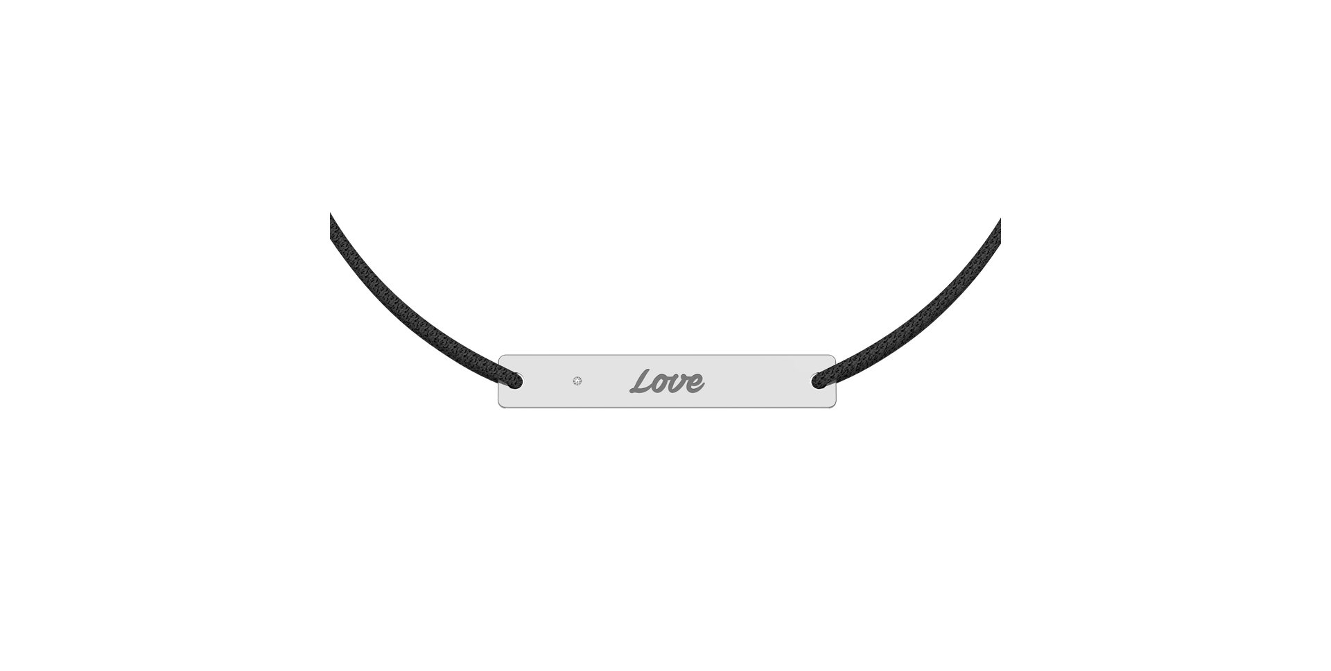 Diamantový náramok so šnúrkou Stamp Diamond