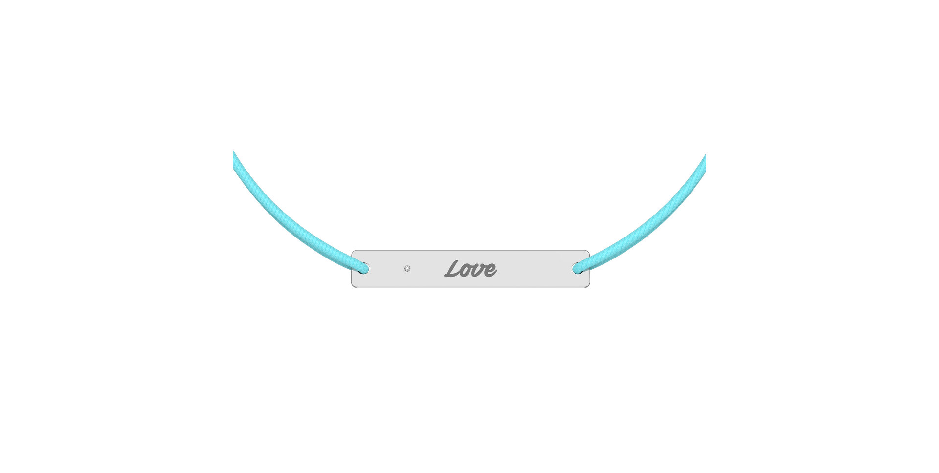 Diamantový náramok so šnúrkou Stamp Diamond