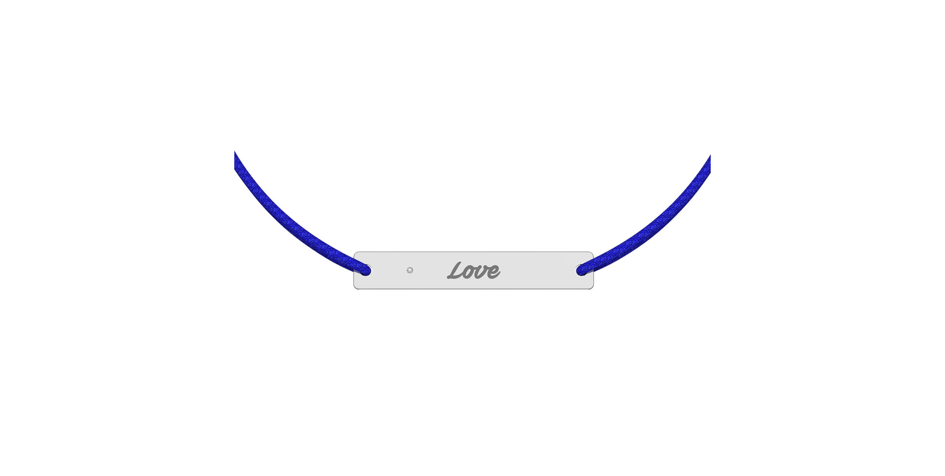 Diamantový náramok so šnúrkou Stamp Diamond