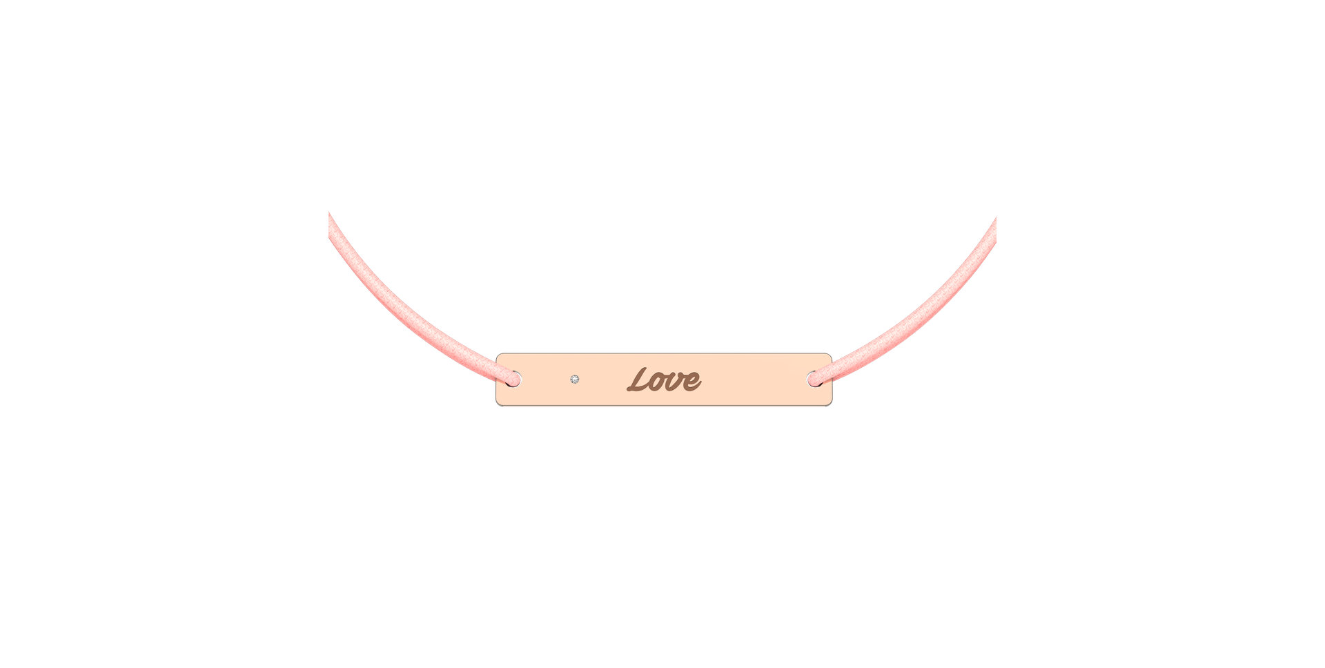 Diamantový náramok so šnúrkou Stamp Diamond