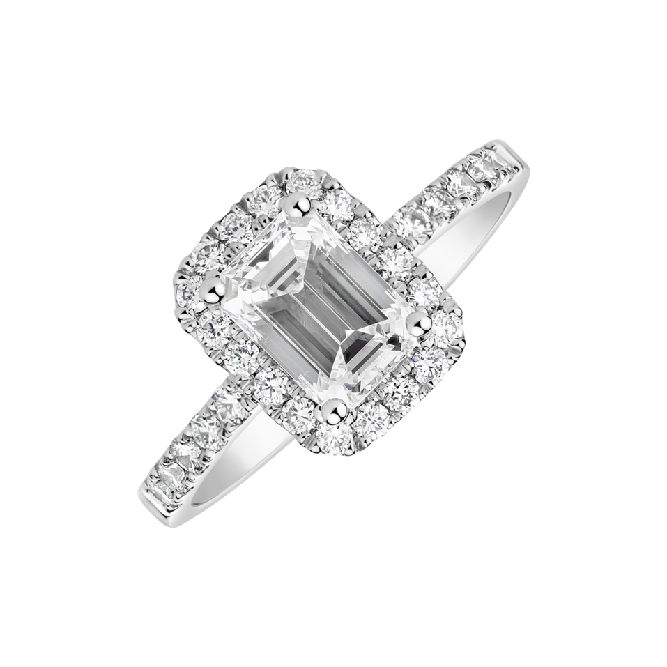 Prsteň s diamantmi Sparkling Rain