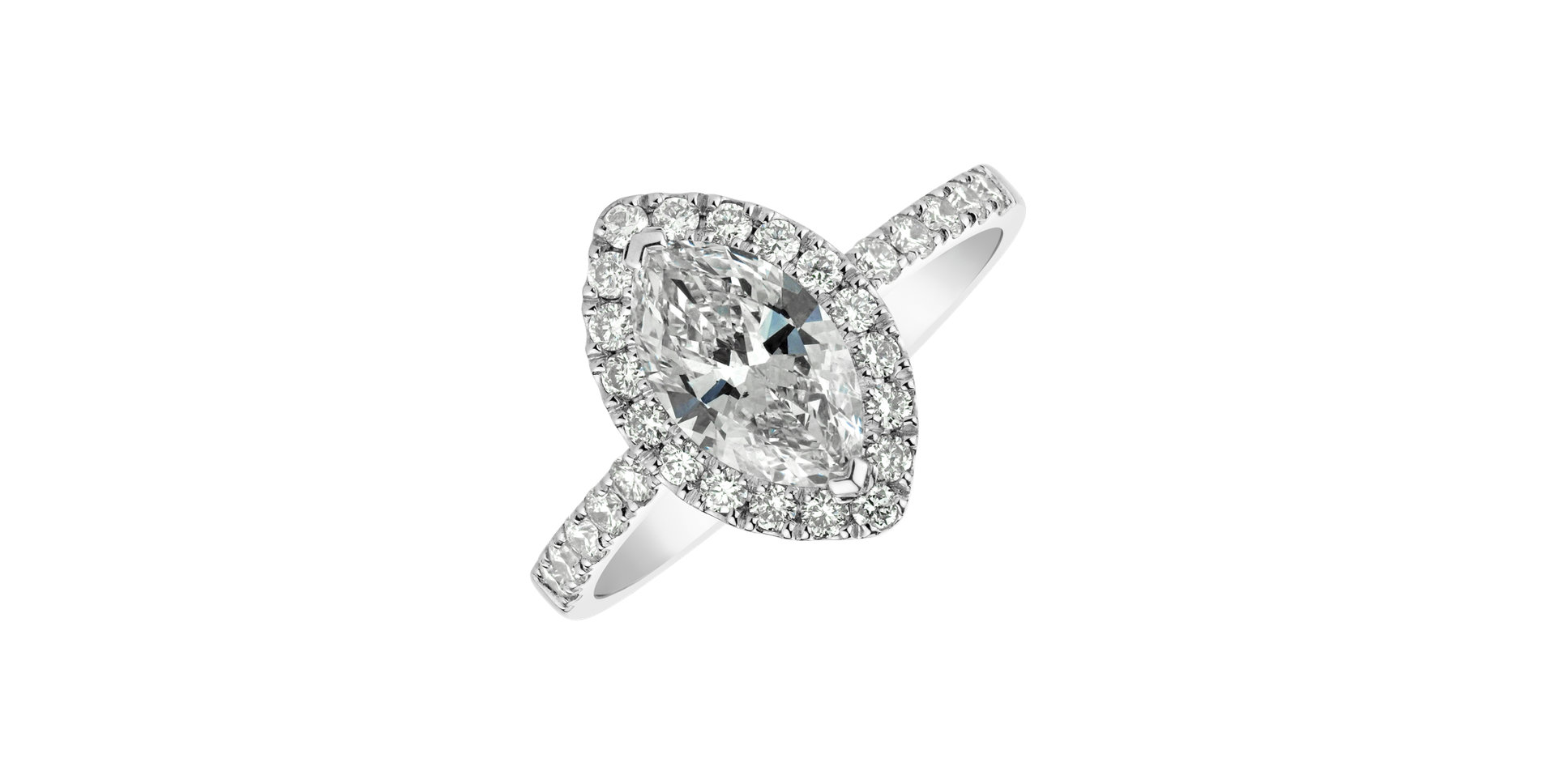Prsteň s diamantmi Marquise Glory