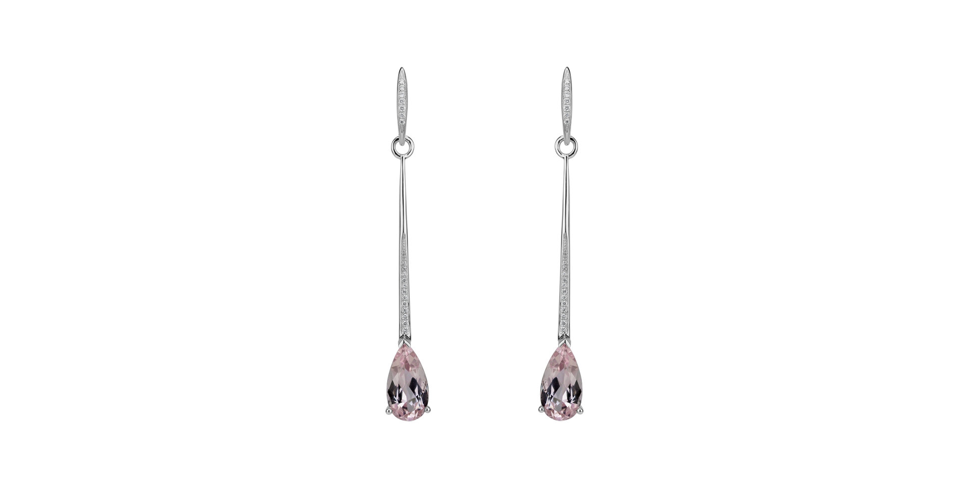 Náušnice s morganitom a diamantmi Infinite Marvel