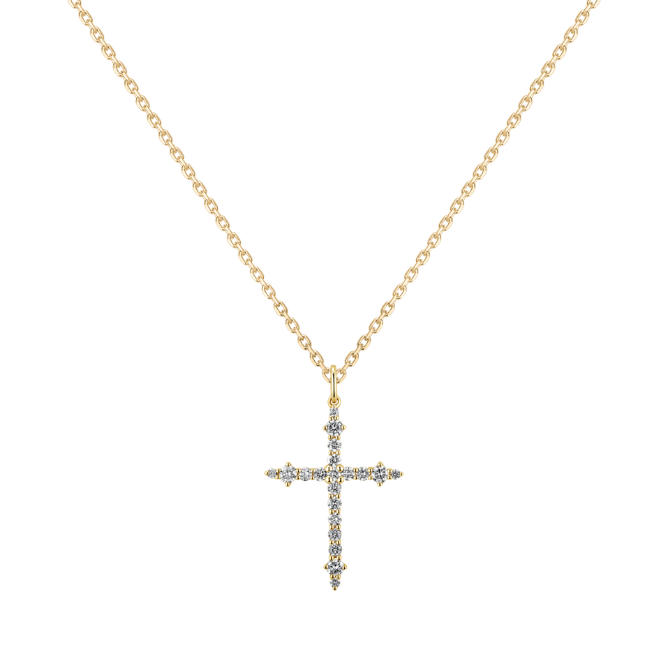 Přívěsok s diamantmi Eternal Faith