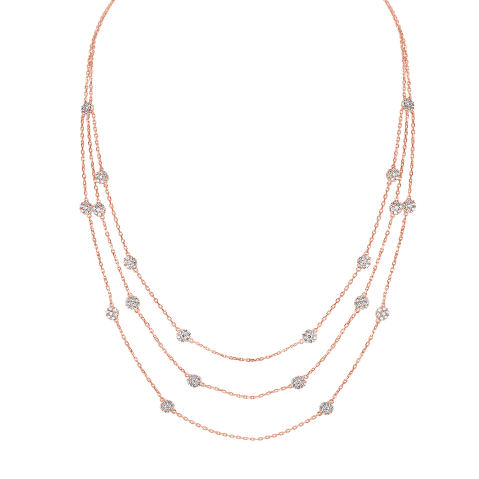 Náhrdelník s diamantmi Flowering Waterfall