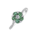 Prsteň s diamantmi a smaragdmi Flower Grenette2