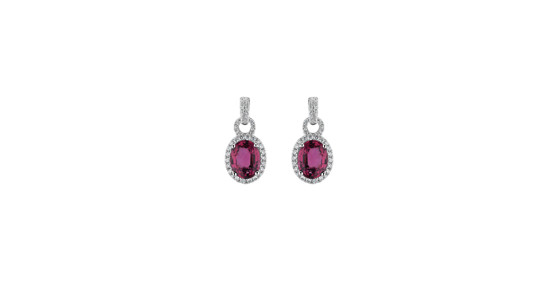 Náušnice s turmalínom a diamantmi Rose Princess