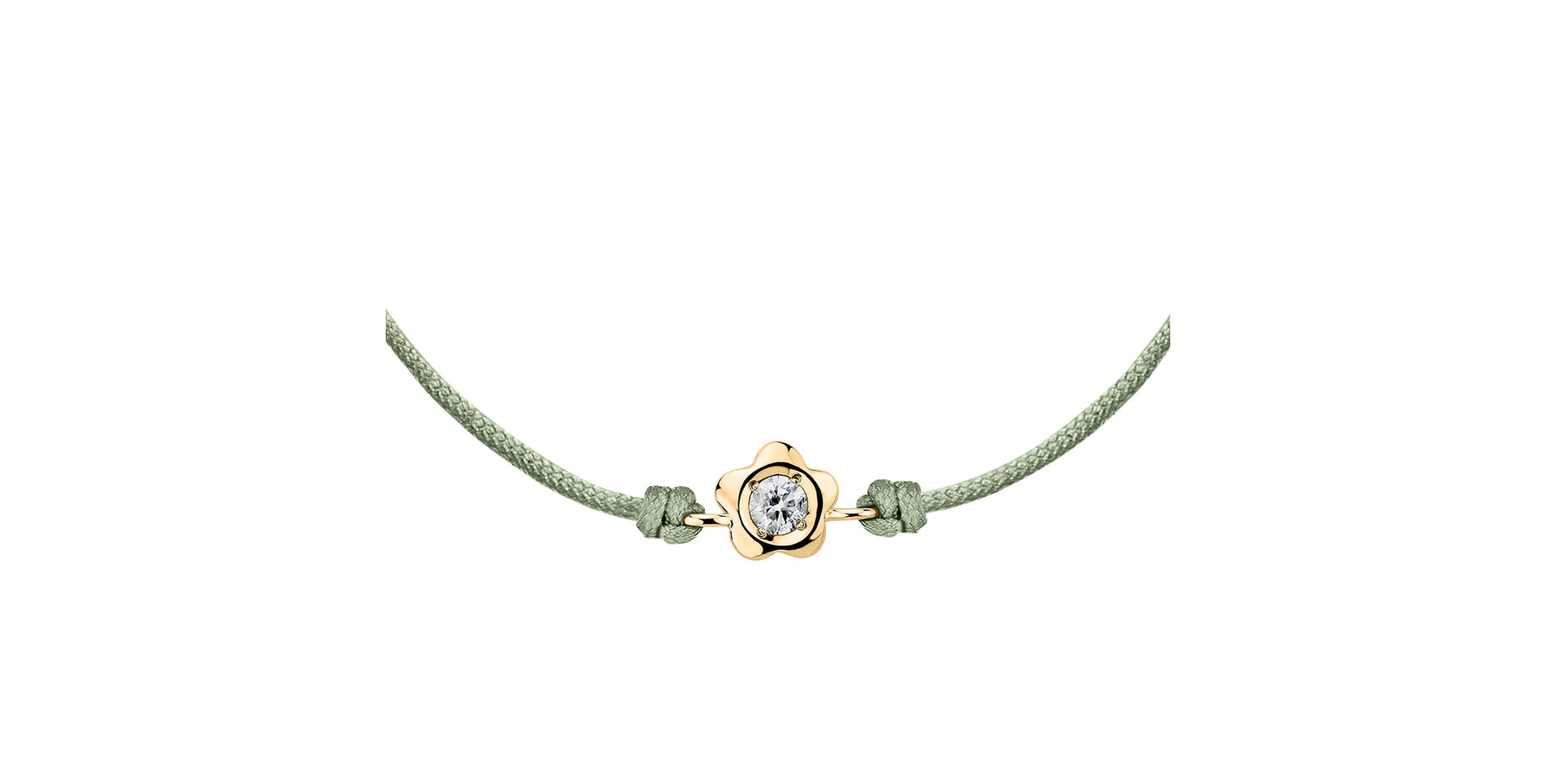 Diamantový náramok so šnúrkou Diamond Blossom