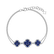 Náramok s diamantmi a zafírmi Sapphire Destiny2