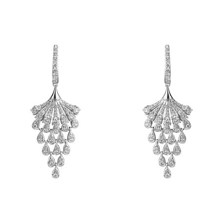 Náušnice s diamantmi Royal Mesh