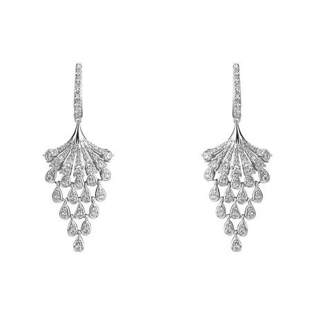 Náušnice s diamantmi Royal Mesh