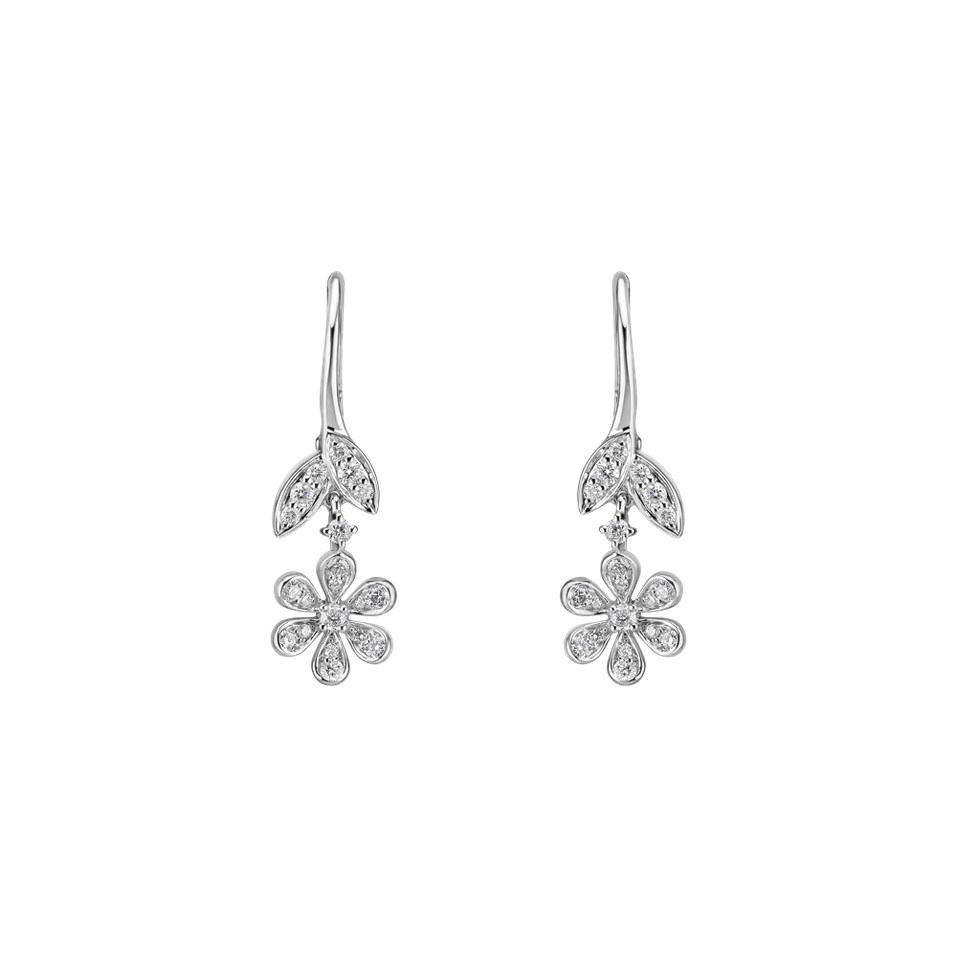 Náušnice s diamantmi Flower Splendour