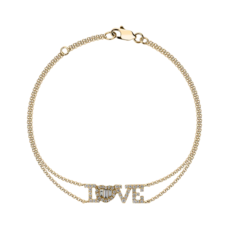 Náramok s diamantmi Love Messenger
