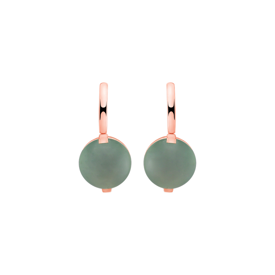 Náušnice s chalcedonom Space Signature