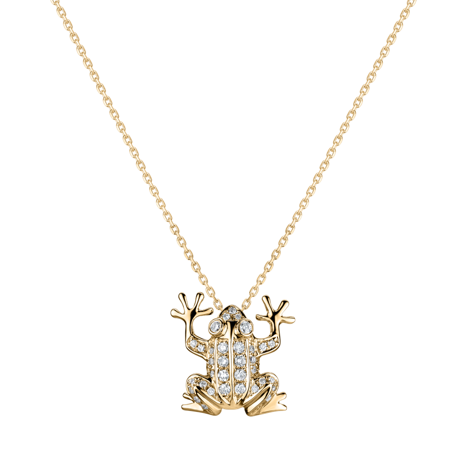 Přívěsok s diamantmi Frog Prince