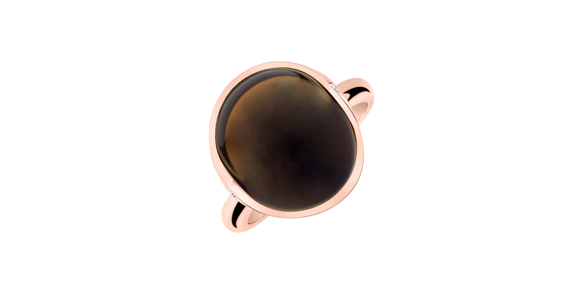 Prsteň s quartzom a diamantmi Fairytale Drop