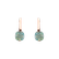Náušnice s tyrkysovým chalcedónom Bonbon2