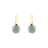 Náušnice s tyrkysovým chalcedónom Bonbon2