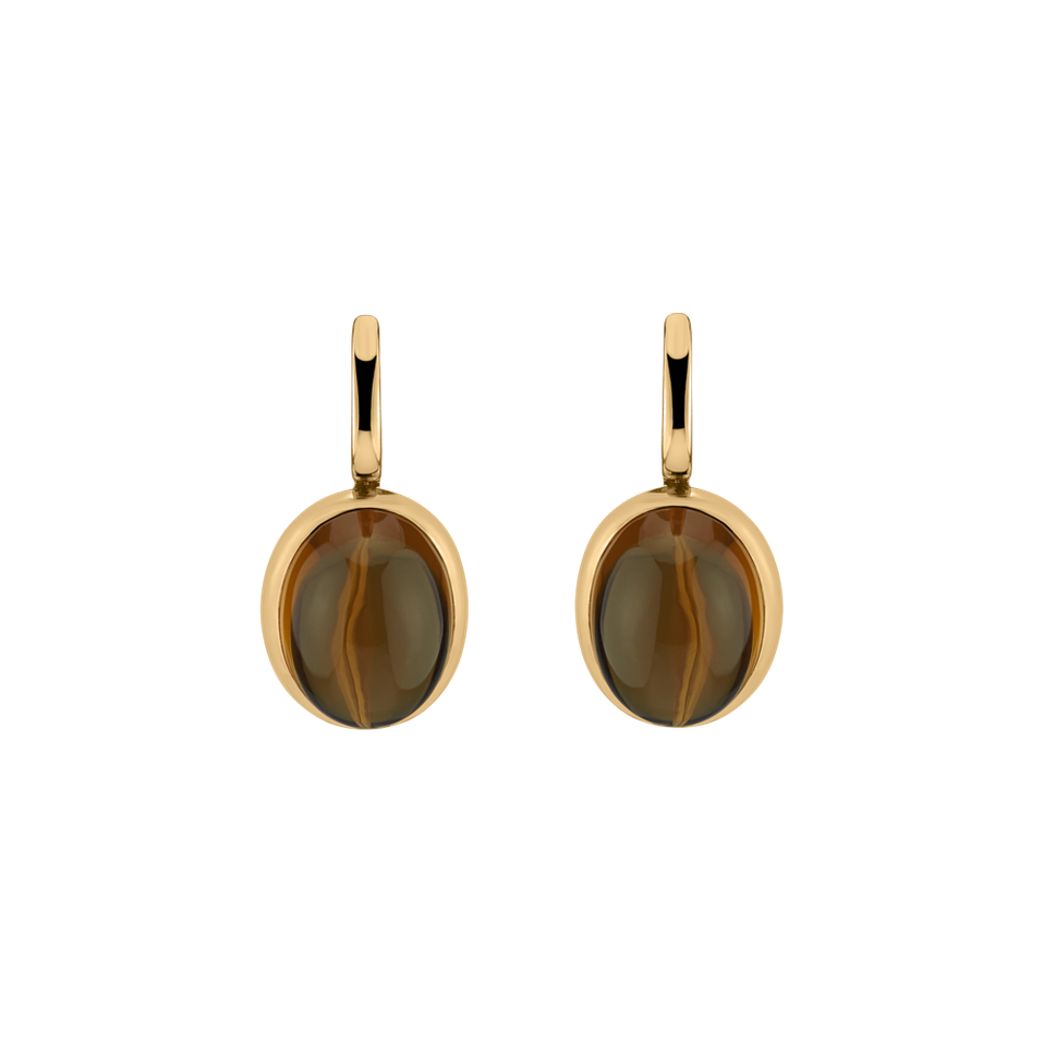 Náušnice s quartzom Miracle Cosmos