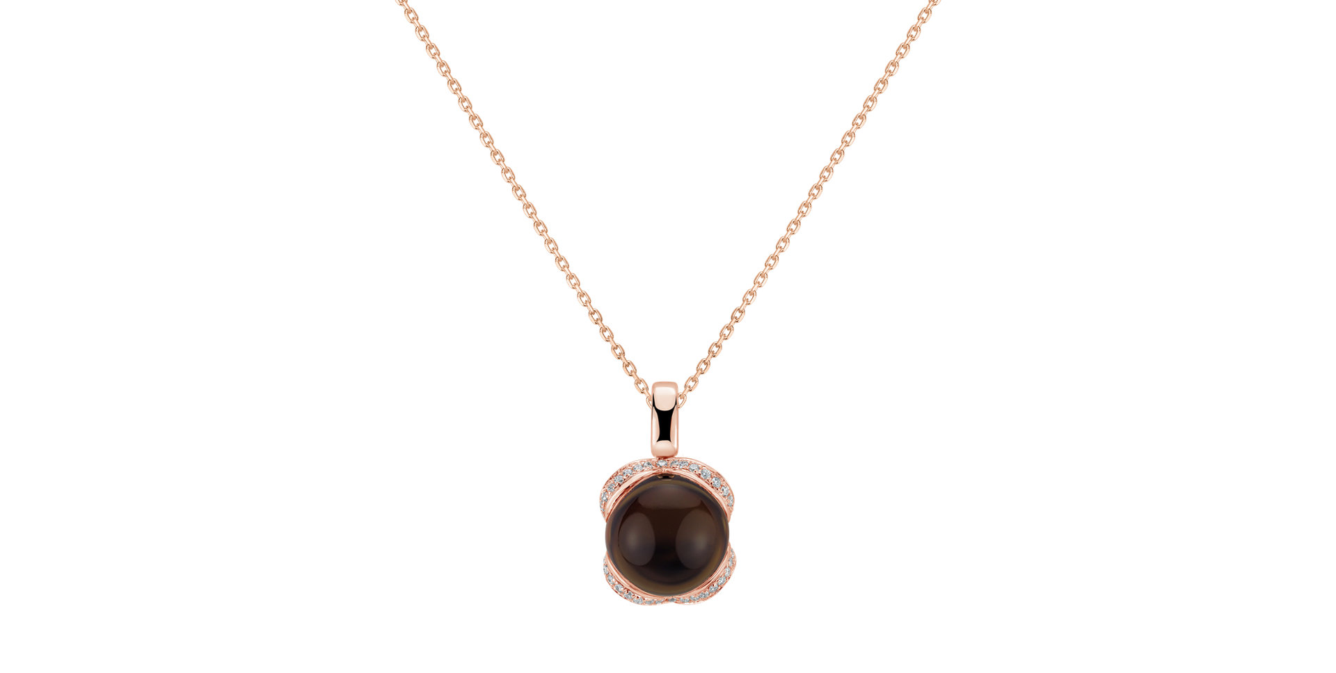 Přívěsok s quartzom a diamantmi Royal Drop