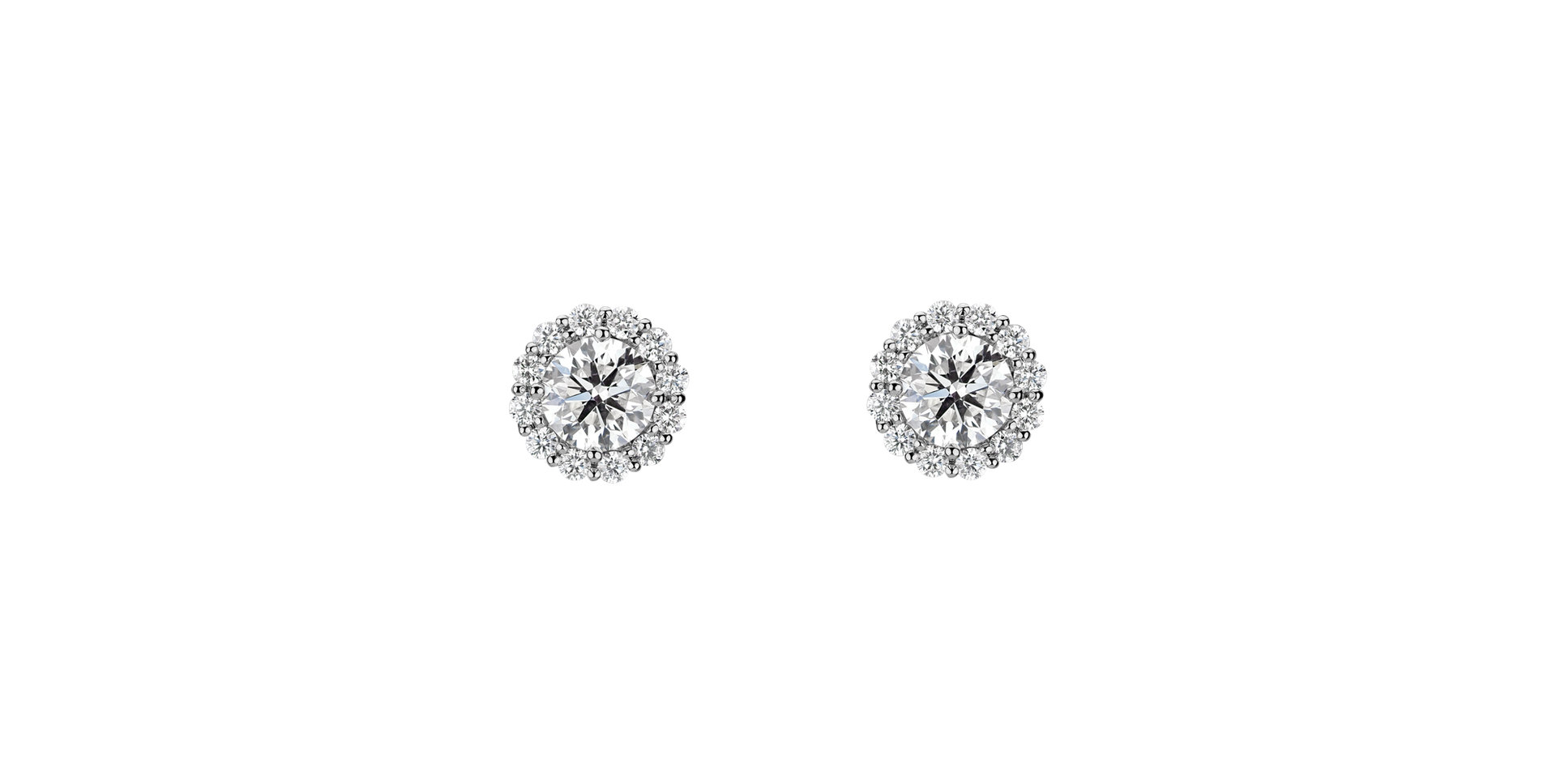 Náušnice s diamantmi Bloom Spark