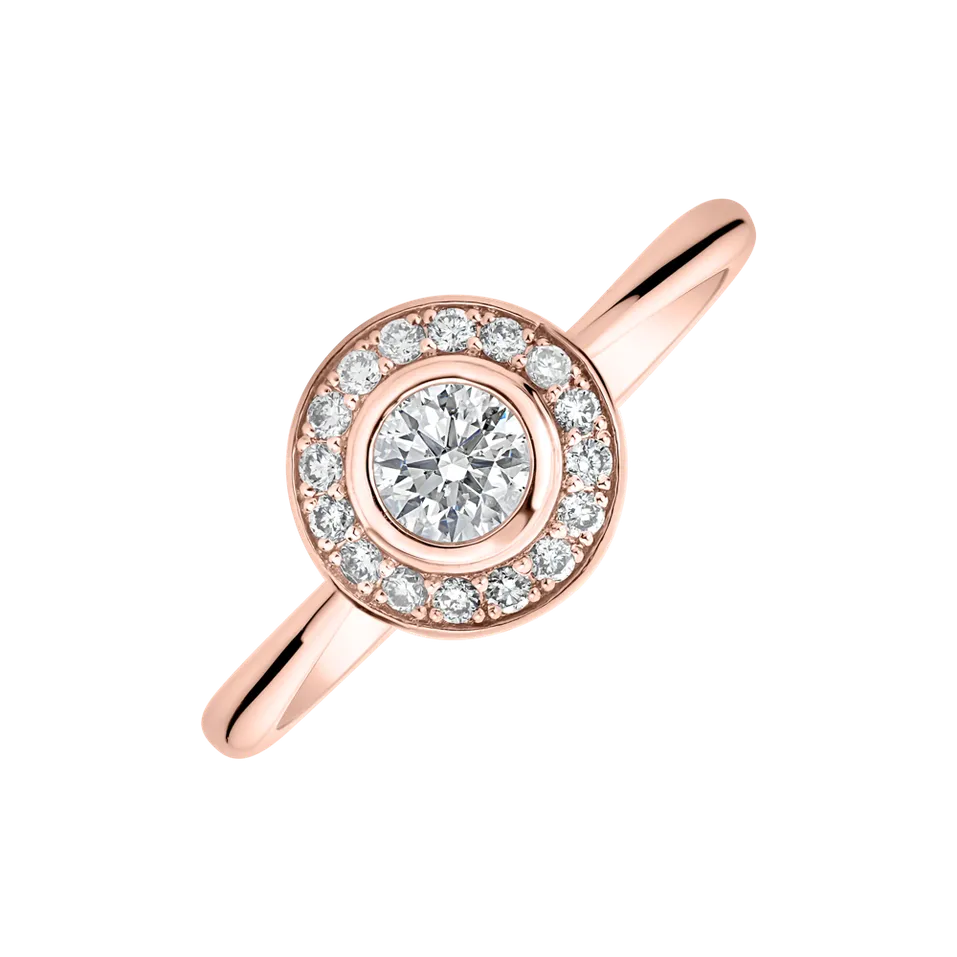 Prsteň s diamantmi Sun Highness