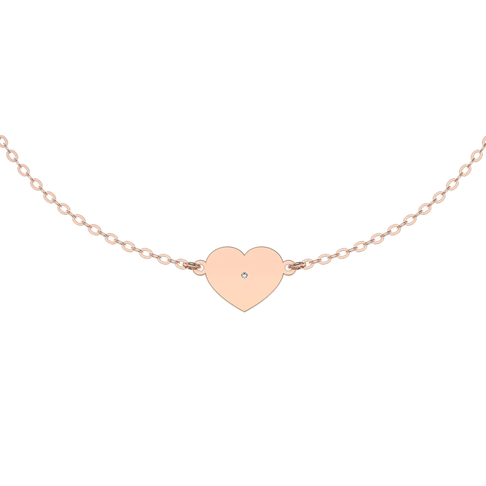 Náramok s diamantom Glittering Heart