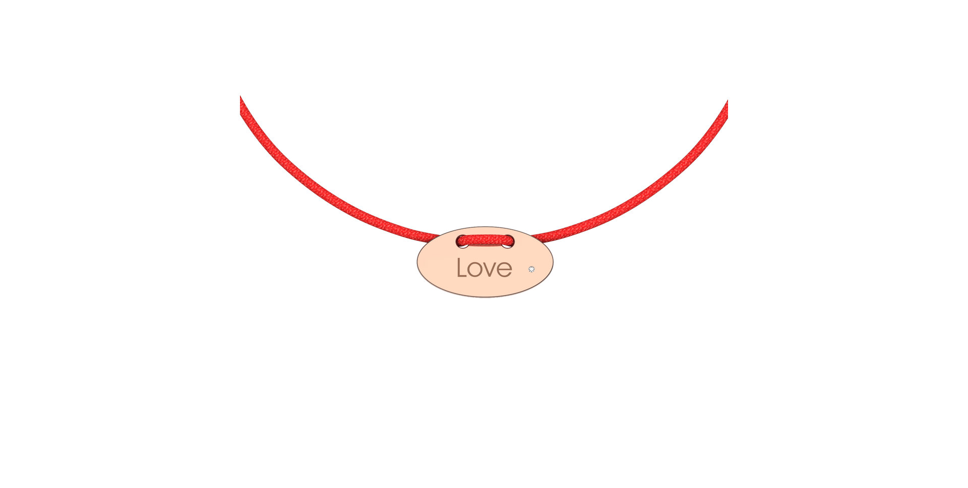 Diamantový náramok so šnúrkou Stamp