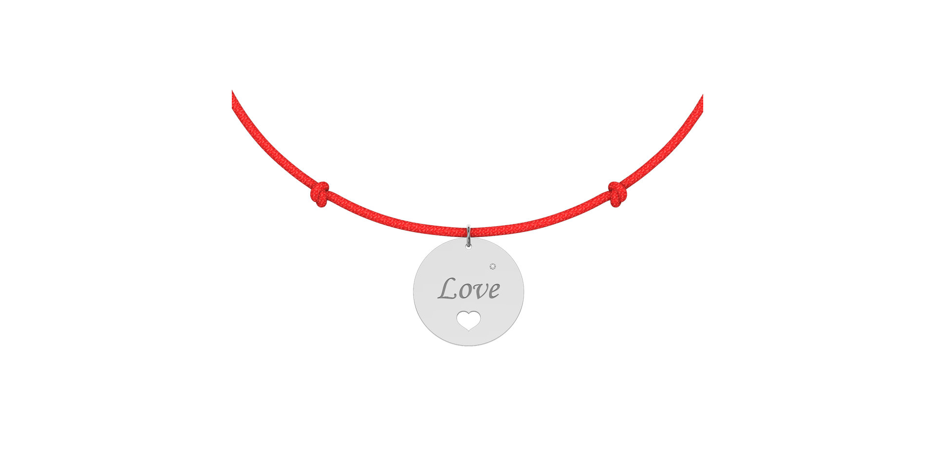 Diamantový náramok so šnúrkou Love Magical